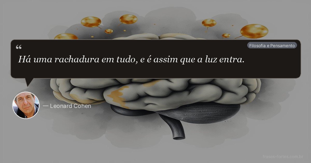 Frase de Leonard Cohen