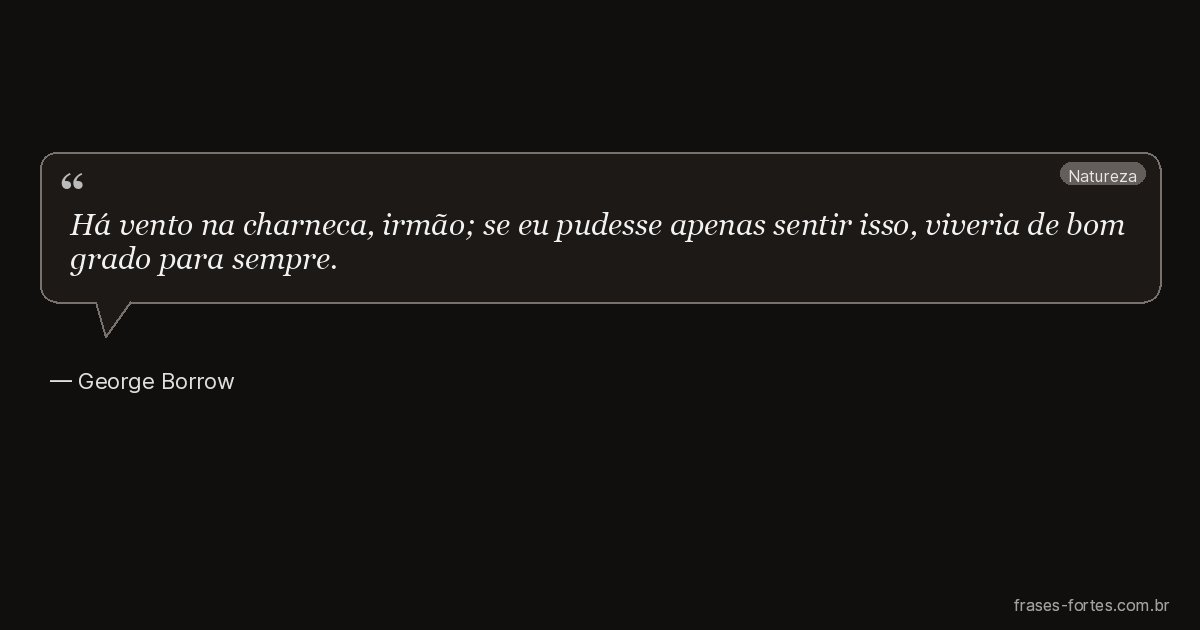 Frase de George Borrow