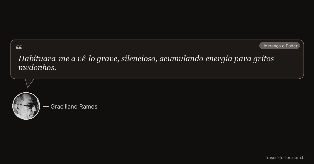 Frase de Graciliano Ramos