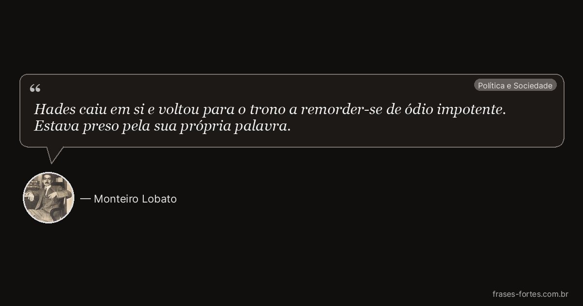 Frase de Monteiro Lobato