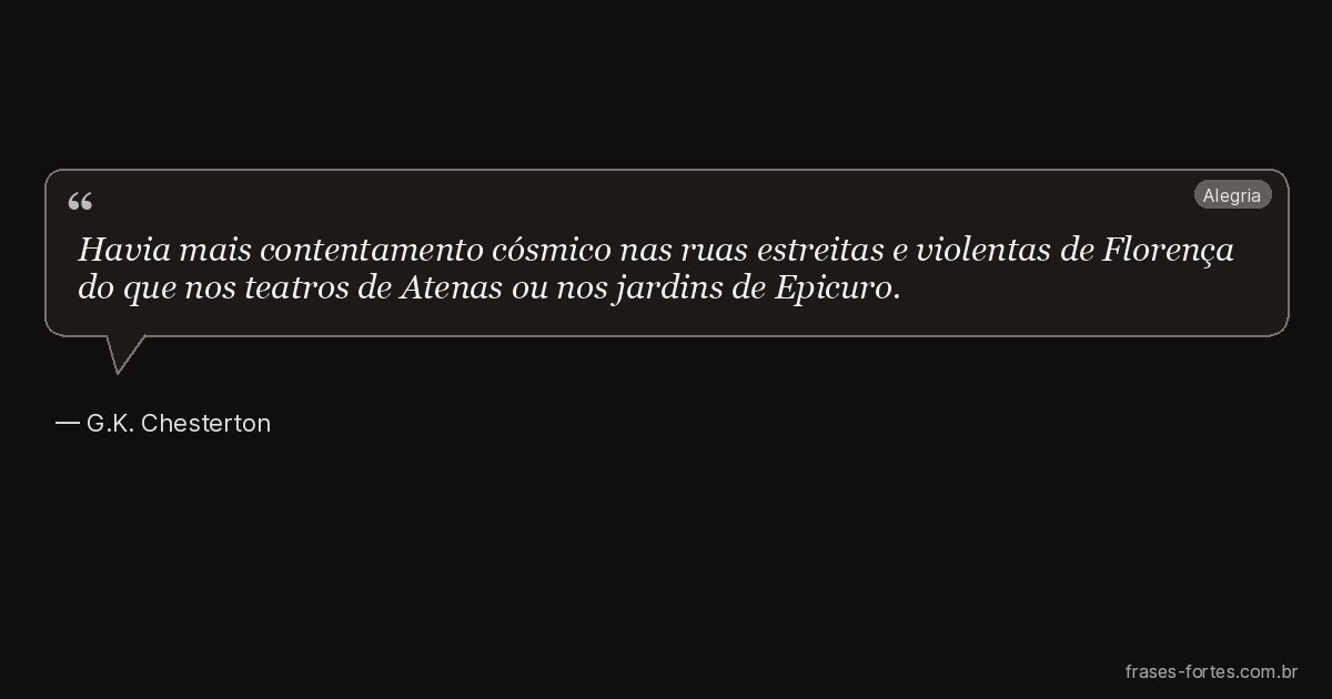 Frase de G.K. Chesterton
