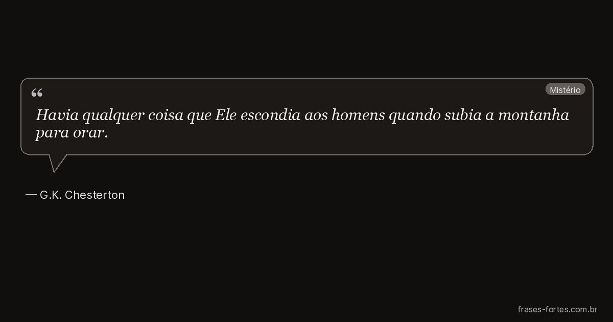Frase de G.K. Chesterton