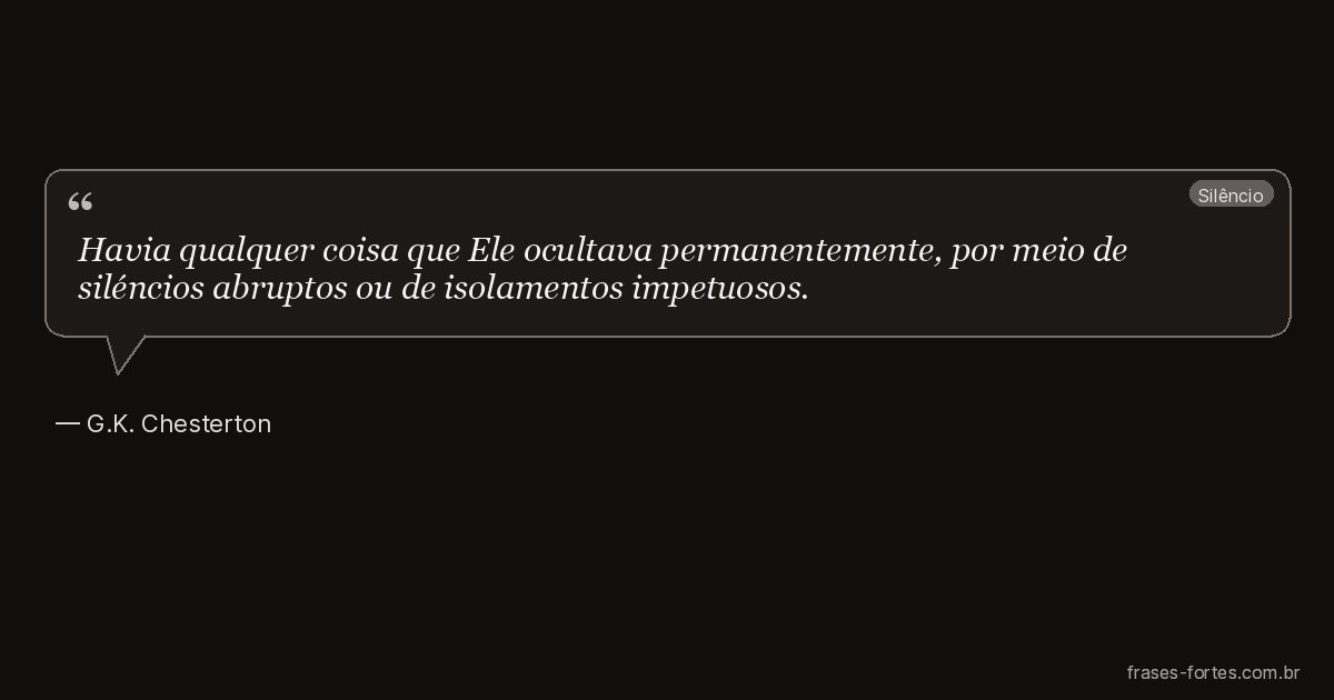 Frase de G.K. Chesterton