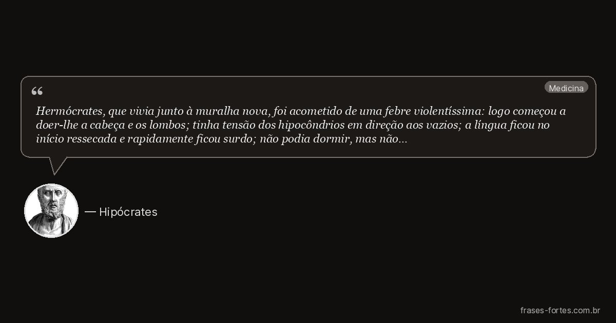 Frase de Hipócrates
