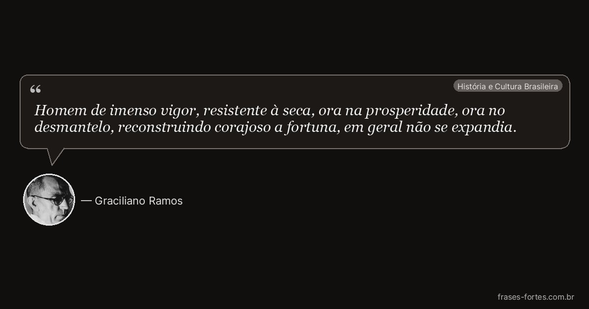 Frase de Graciliano Ramos