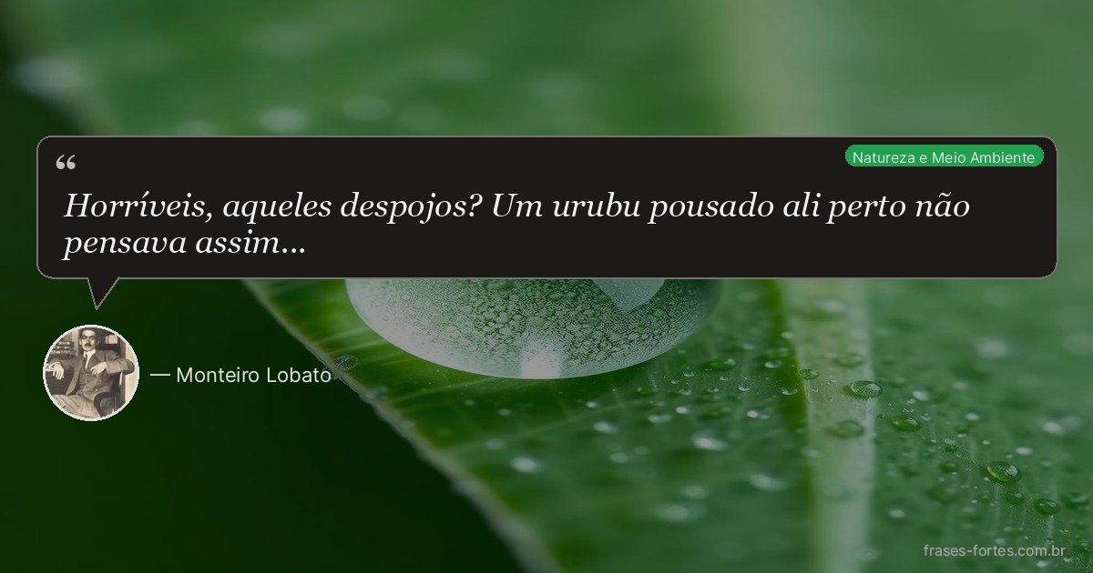 Frase de Monteiro Lobato