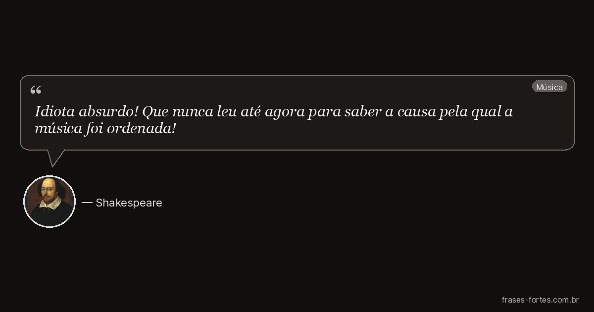 Frase de Shakespeare
