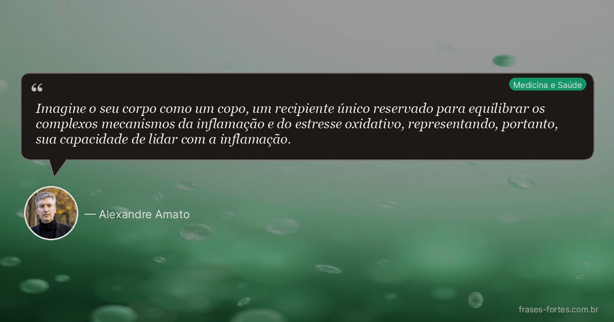 Frase de Alexandre Amato