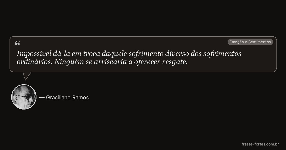 Frase de Graciliano Ramos