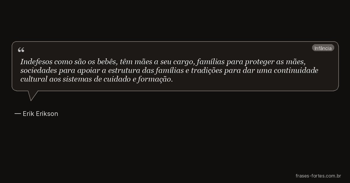 Frase de Erik Erikson