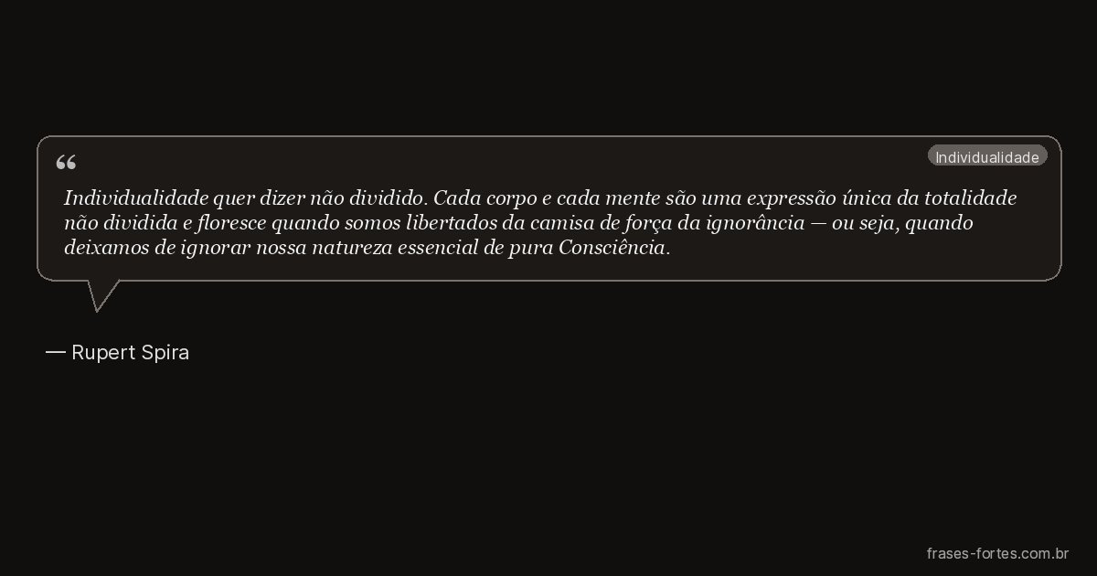 Frase de Rupert Spira
