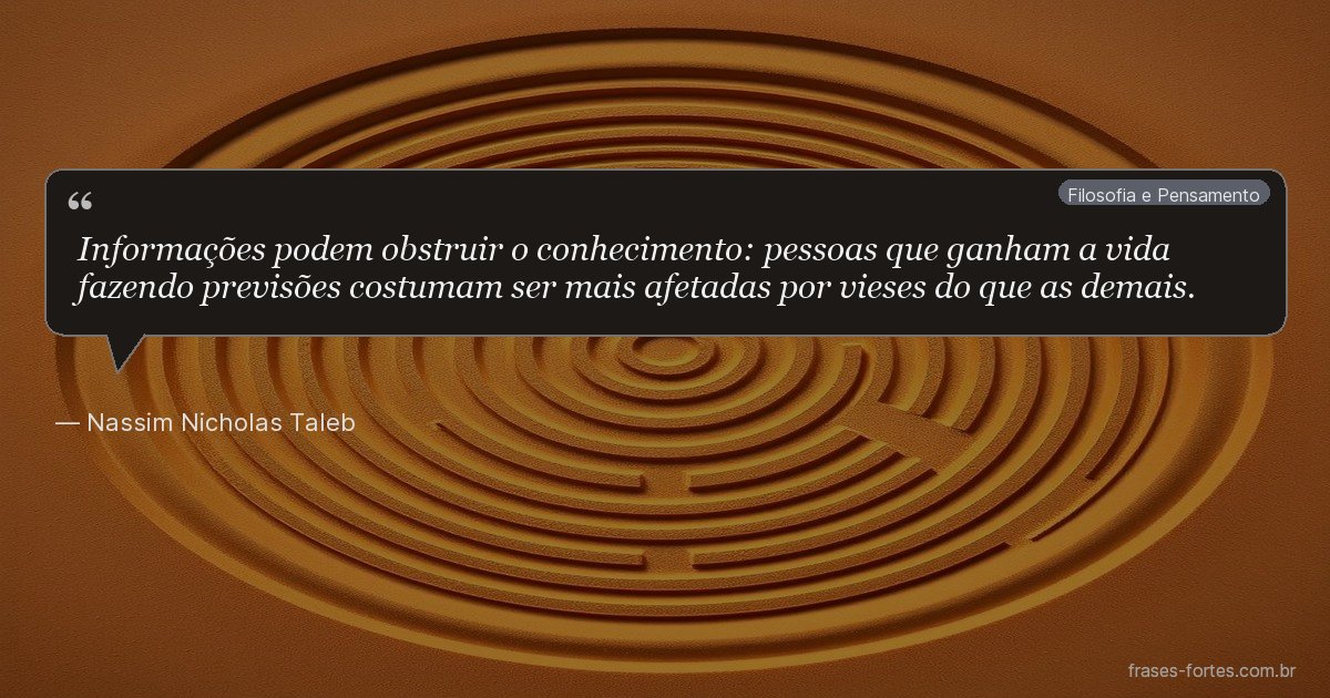 Frase de Nassim Nicholas Taleb