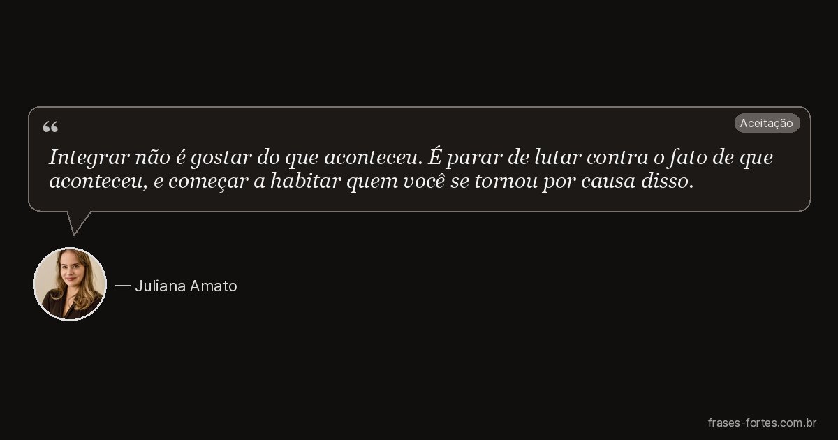 Frase de Juliana Amato