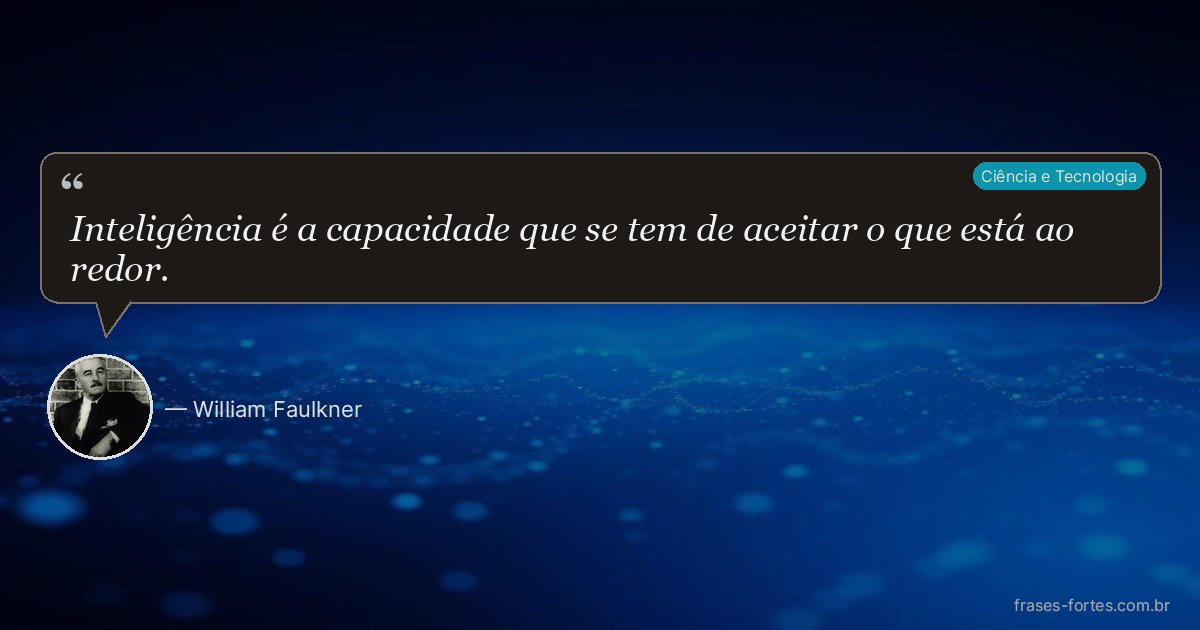 Frase de William Faulkner
