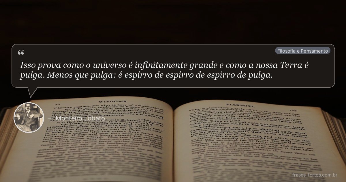 Frase de Monteiro Lobato