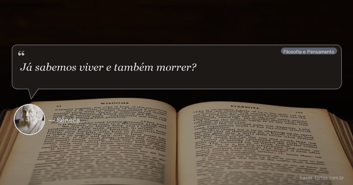Frase de Sêneca