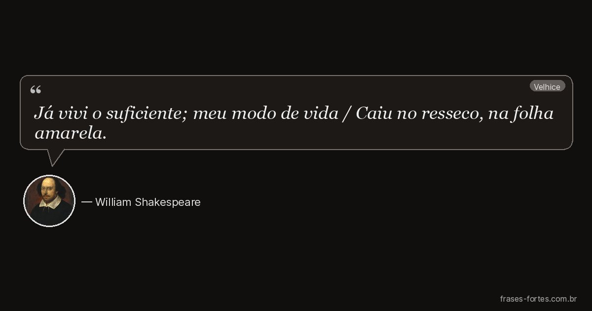 Frase de William Shakespeare