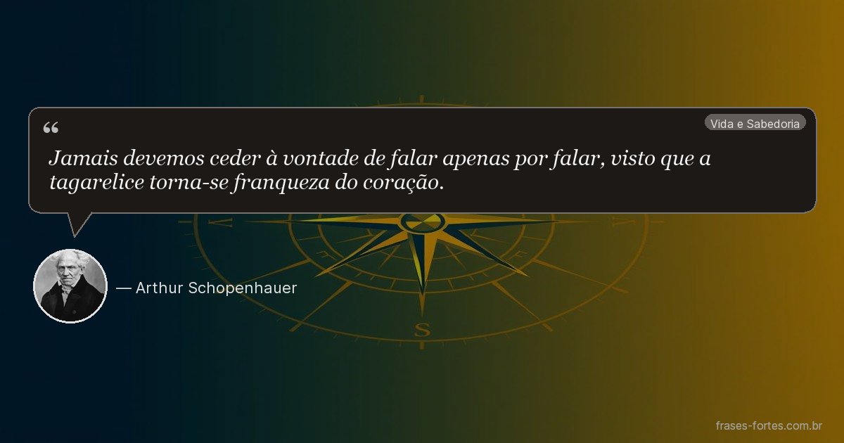 Frase de Arthur Schopenhauer