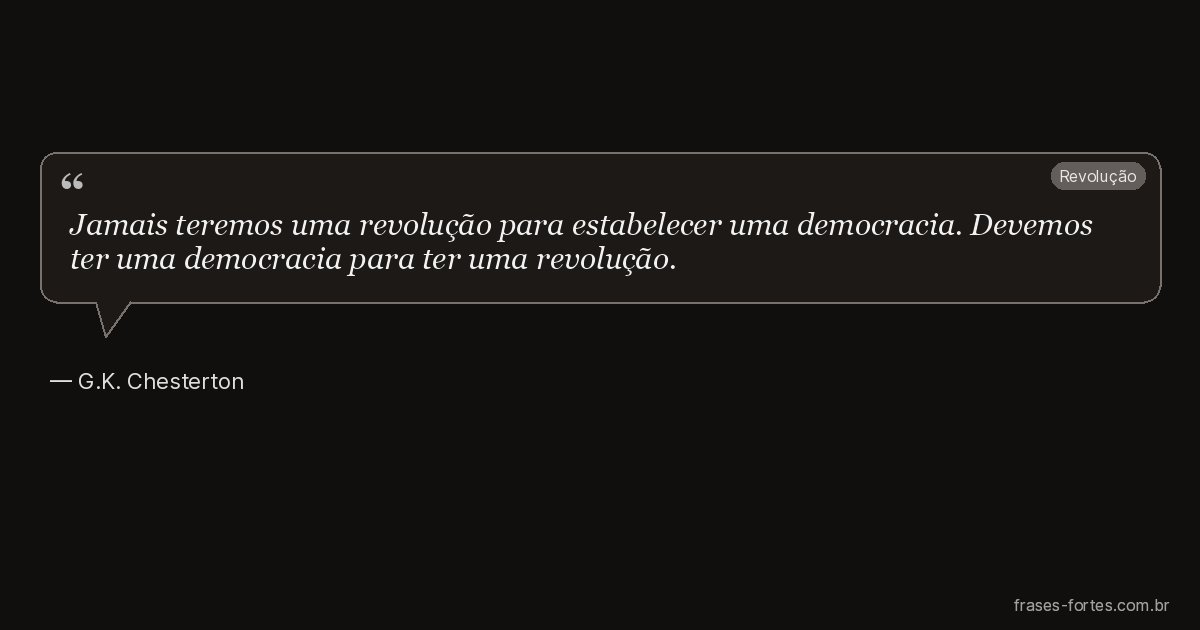 Frase de G.K. Chesterton