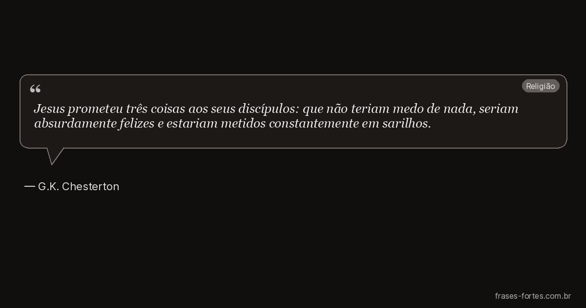Frase de G.K. Chesterton