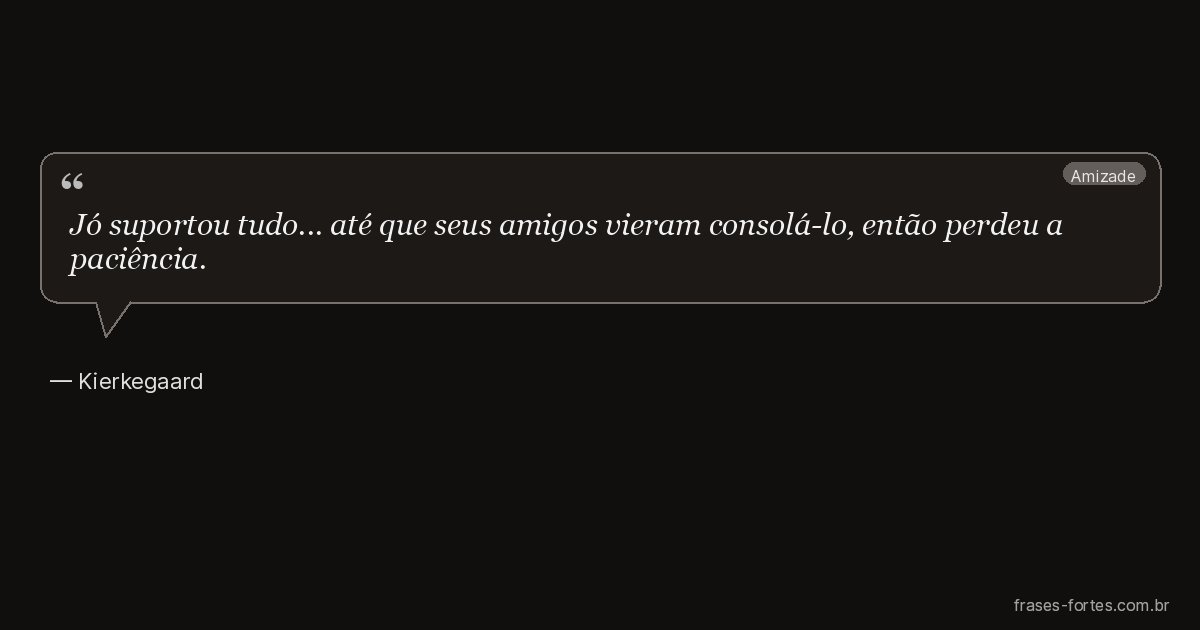 Frase de Kierkegaard
