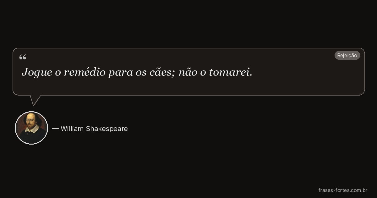 Frase de William Shakespeare