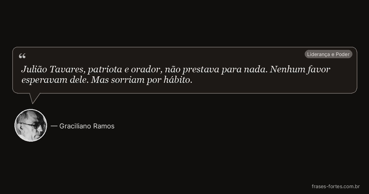 Frase de Graciliano Ramos