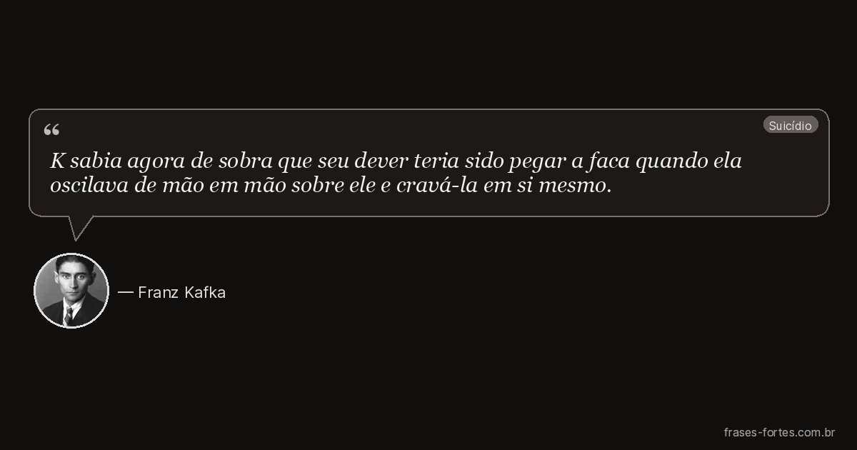 Frase de Franz Kafka