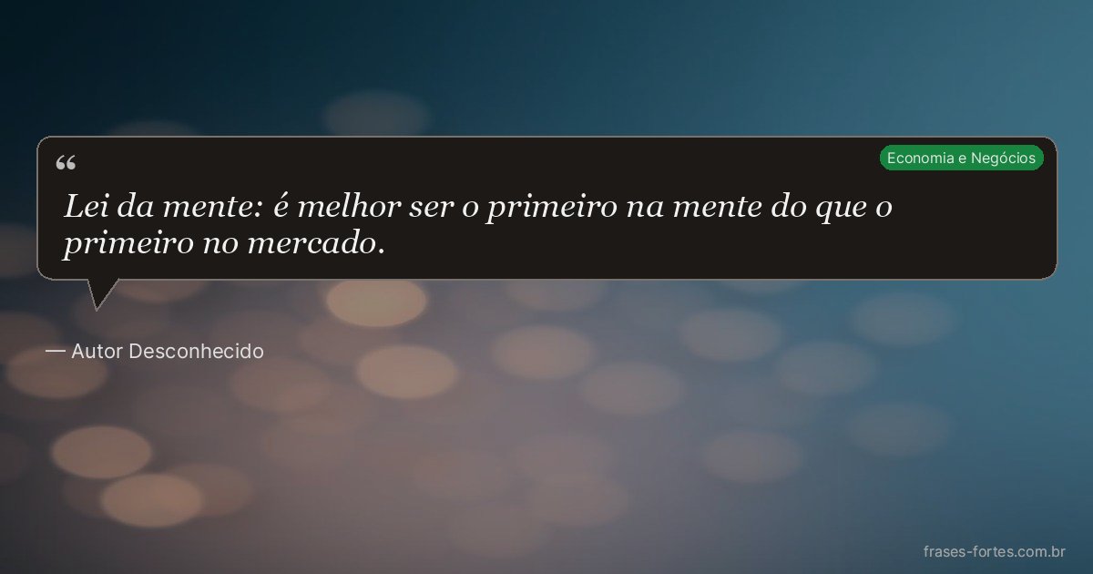 Frase de Autor Desconhecido