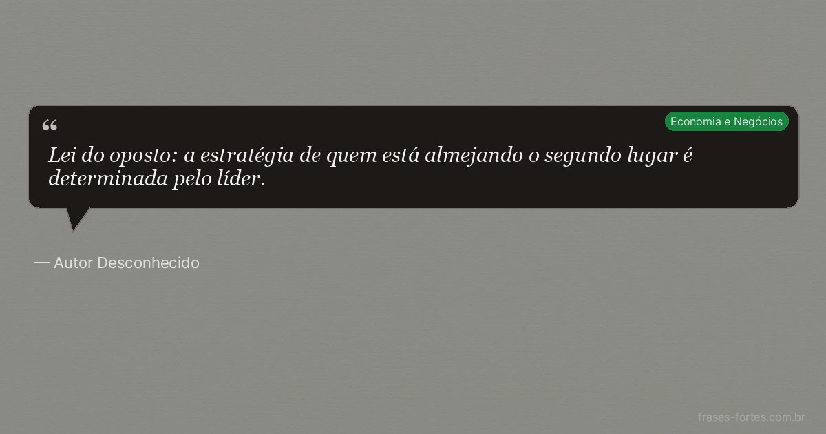 Frase de Autor Desconhecido