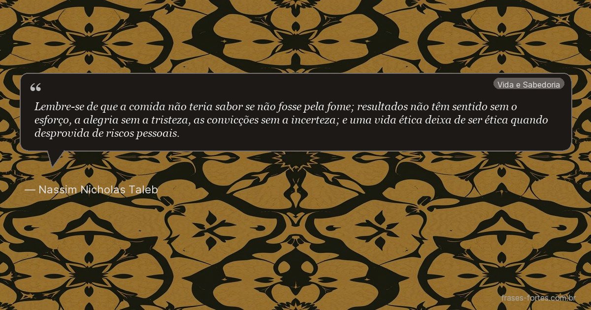 Frase de Nassim Nicholas Taleb