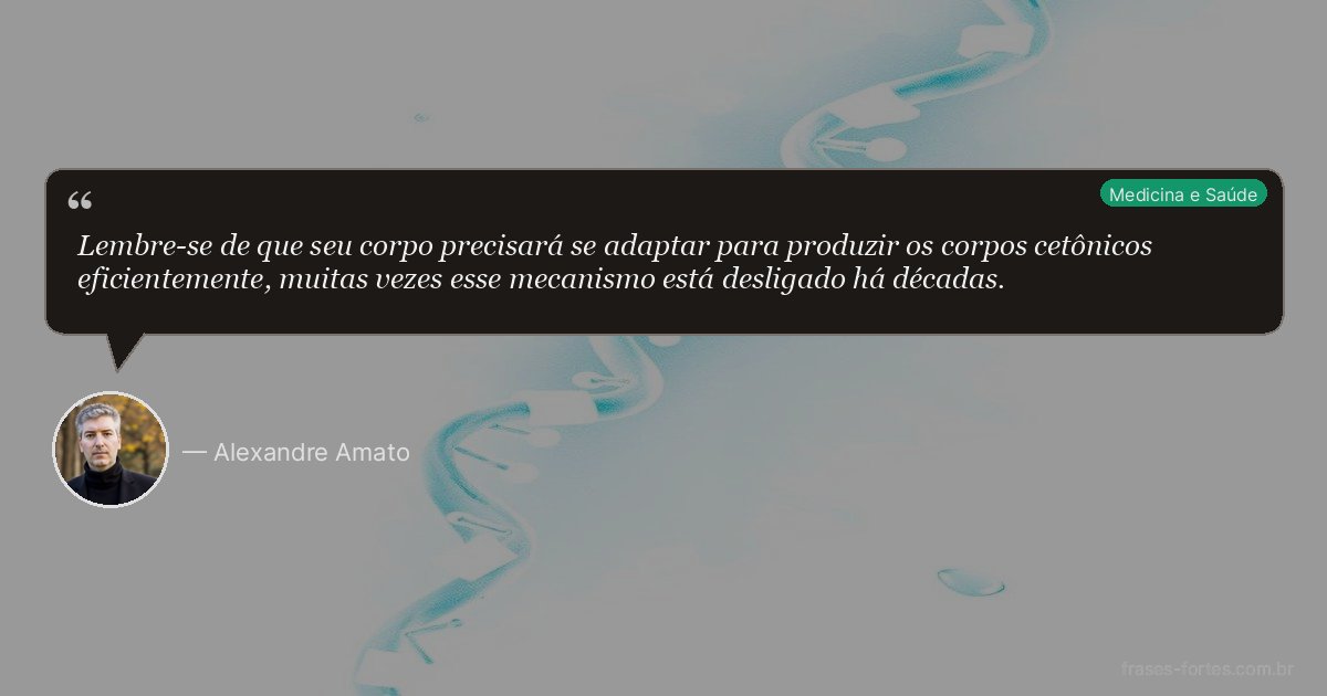 Frase de Alexandre Amato