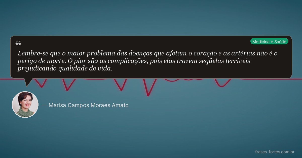 Frase de Marisa Campos Moraes Amato