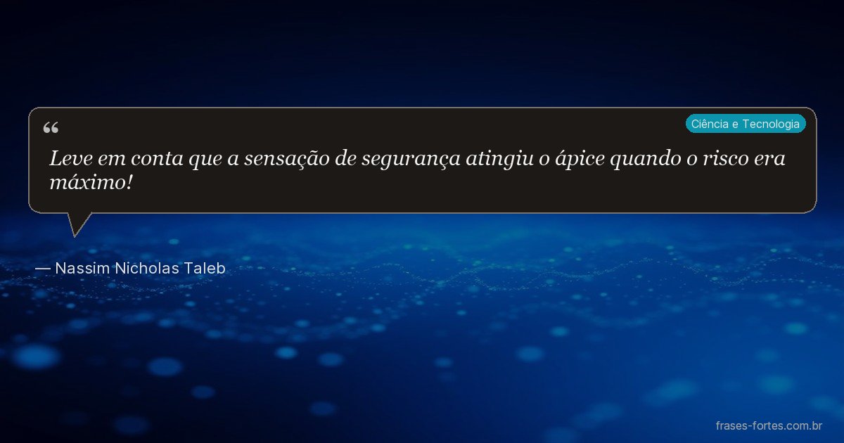 Frase de Nassim Nicholas Taleb
