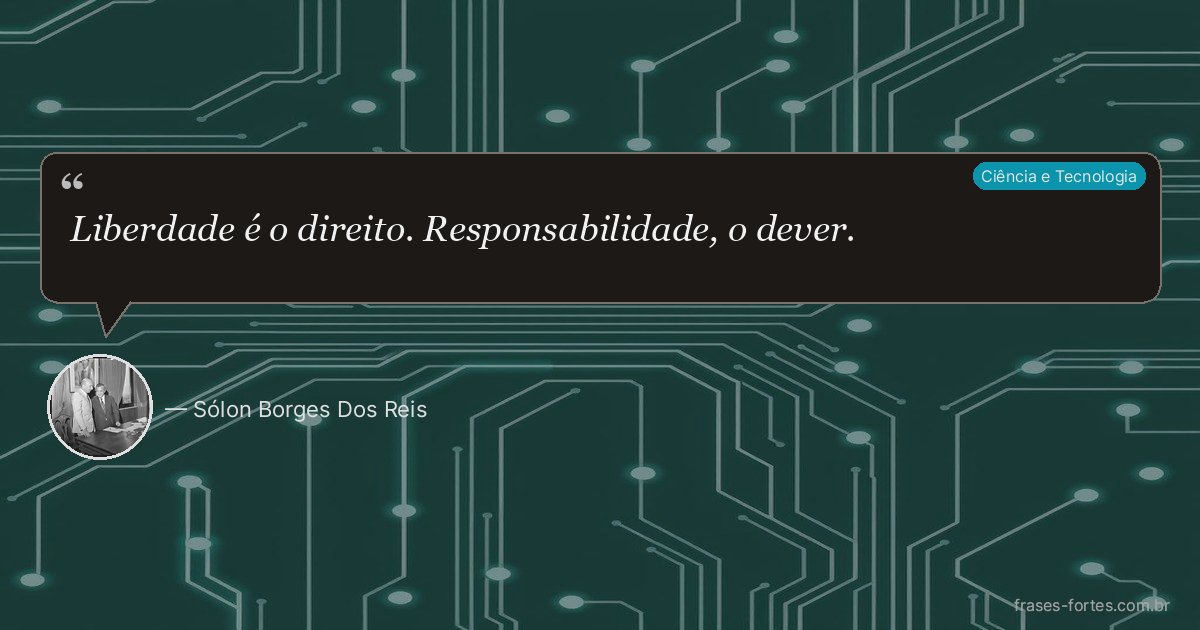 Frase de Sólon Borges Dos Reis