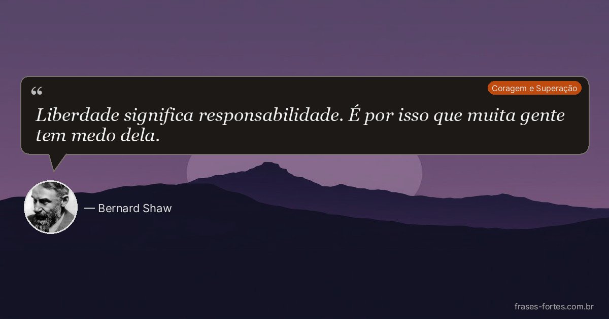 Frase de Bernard Shaw