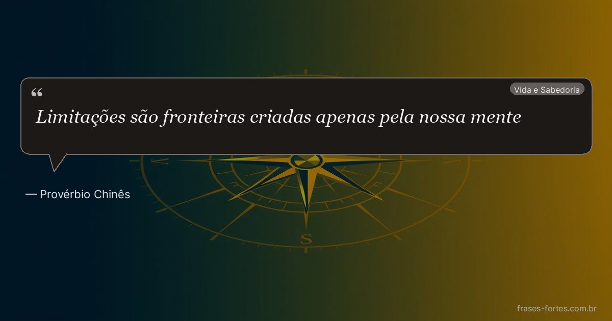 Frase de Provérbio Chinês