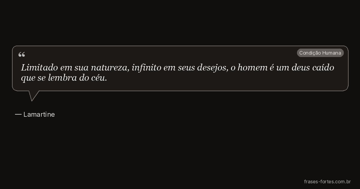 Frase de Lamartine