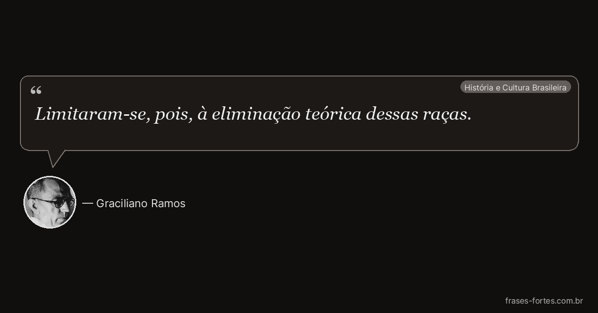 Frase de Graciliano Ramos