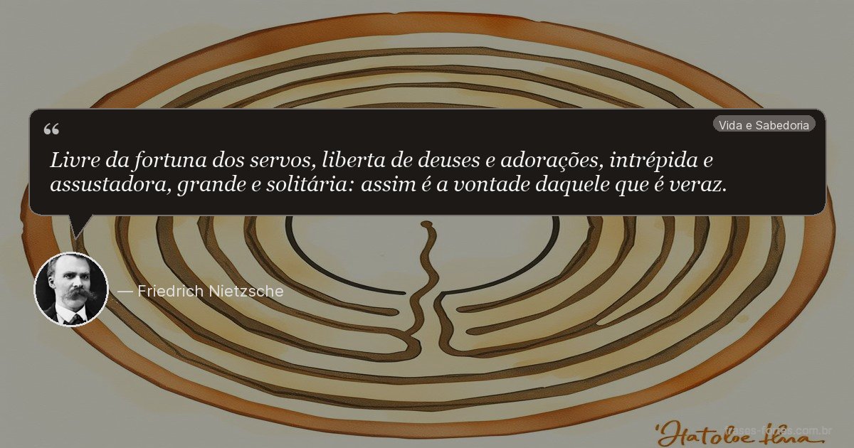Frase de Friedrich Nietzsche