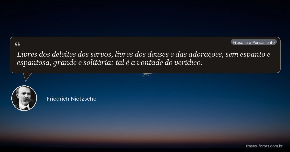 Frase de Friedrich Nietzsche