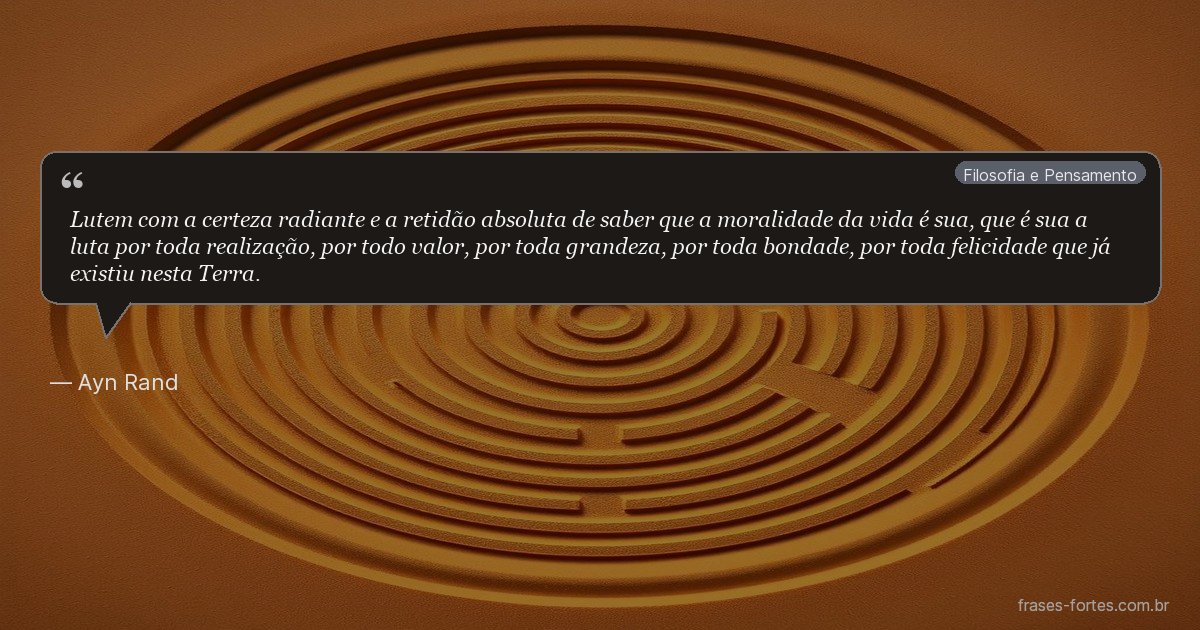 Frase de Ayn Rand