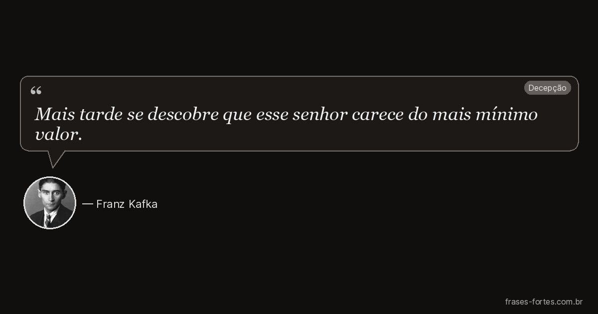 Frase de Franz Kafka