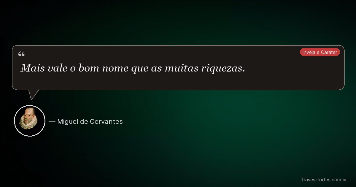 Frase de Miguel de Cervantes