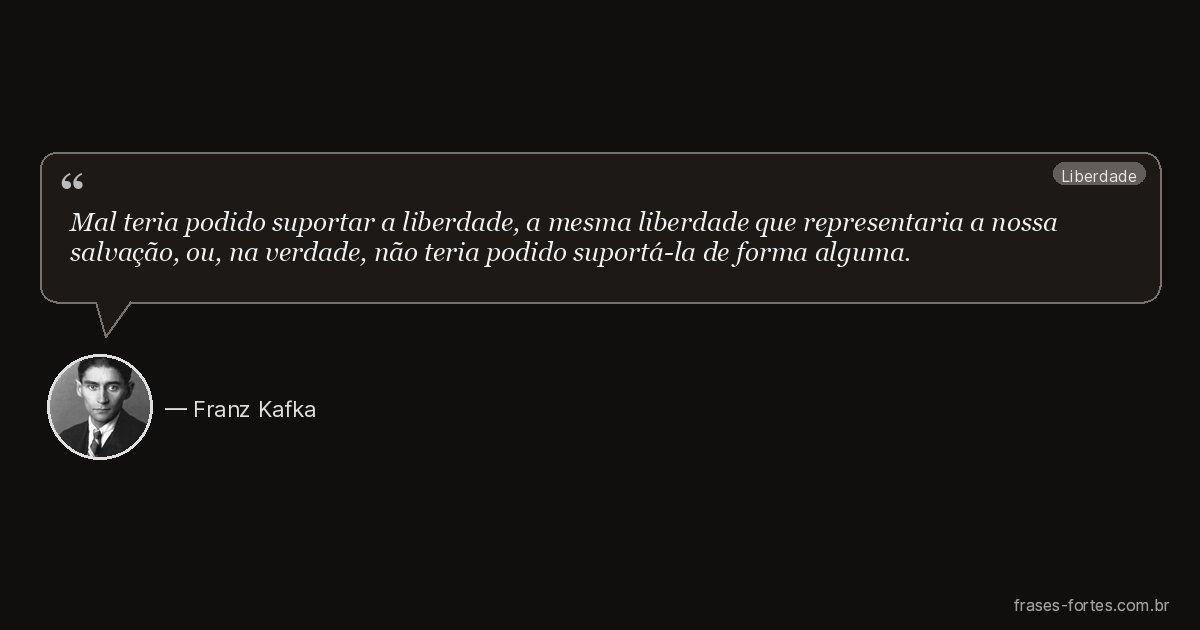 Frase de Franz Kafka