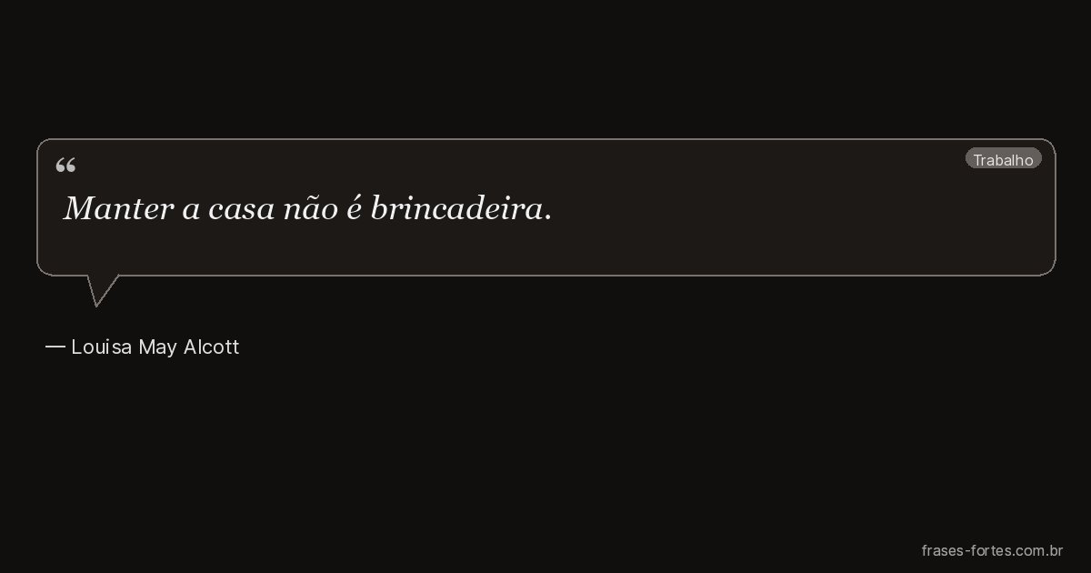 Frase de Louisa May Alcott