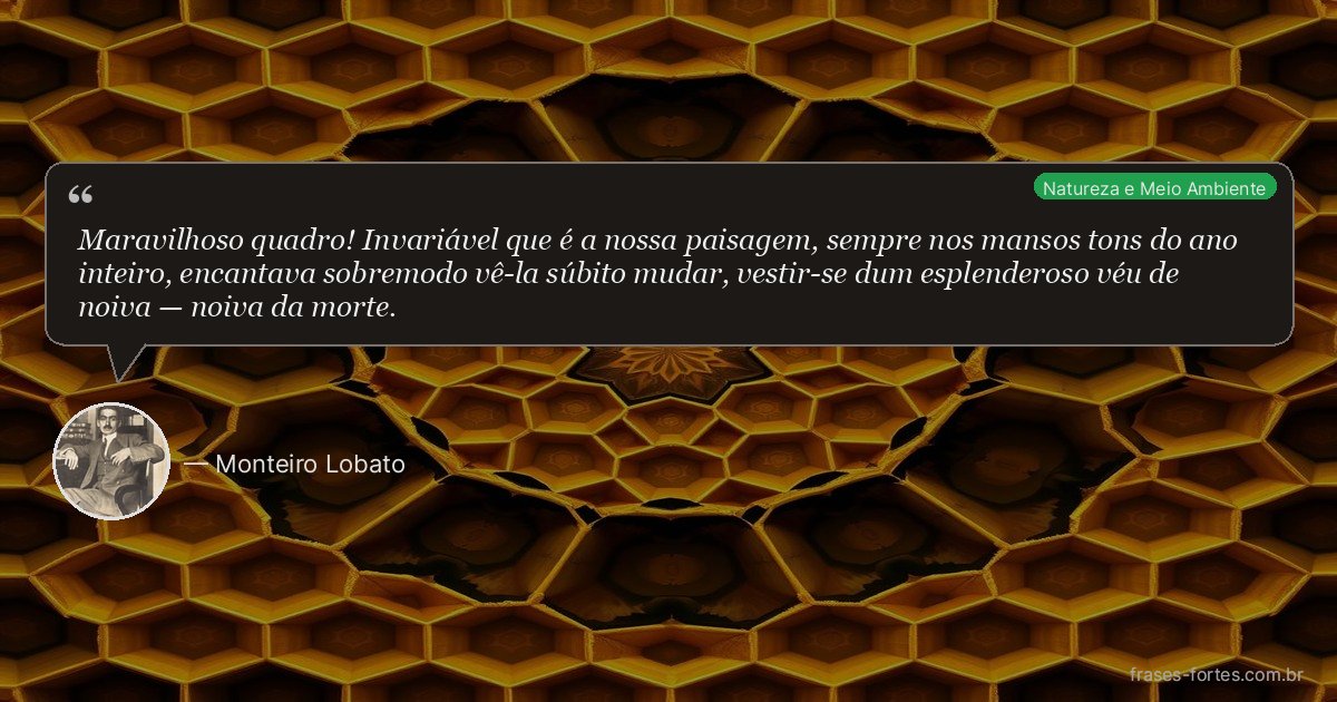 Frase de Monteiro Lobato