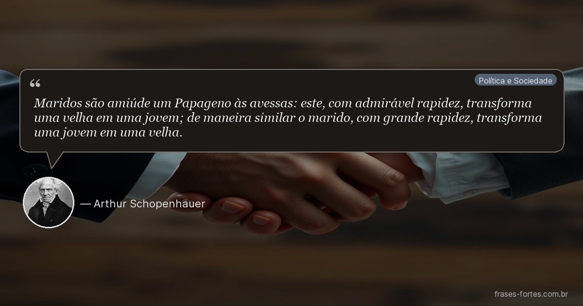 Frase de Arthur Schopenhauer