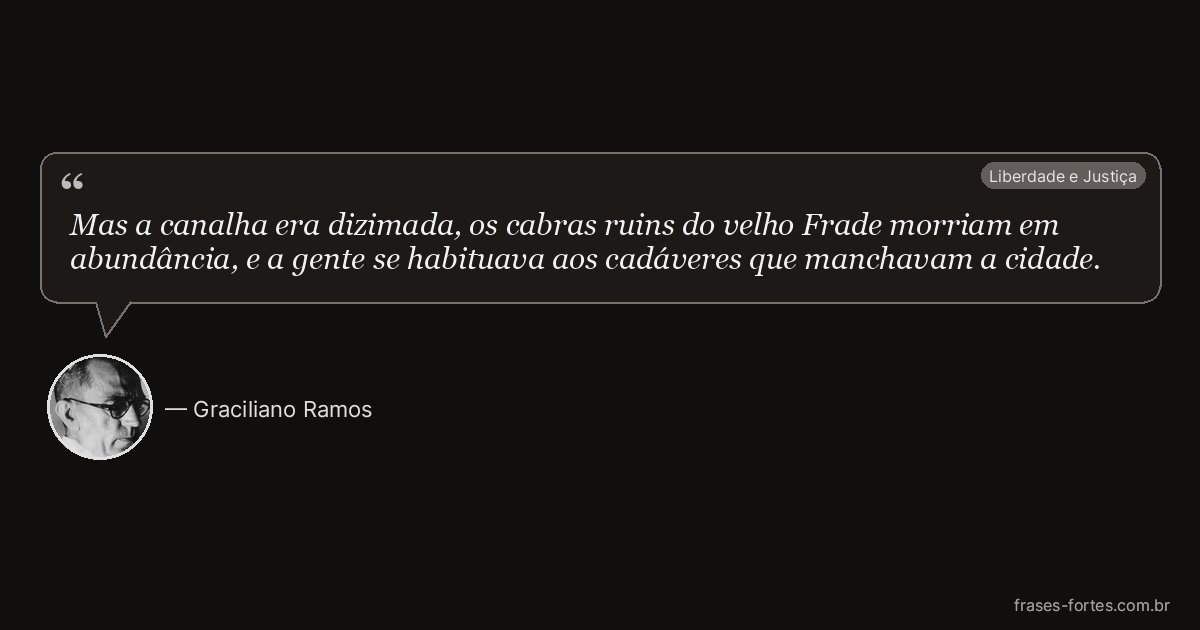 Frase de Graciliano Ramos