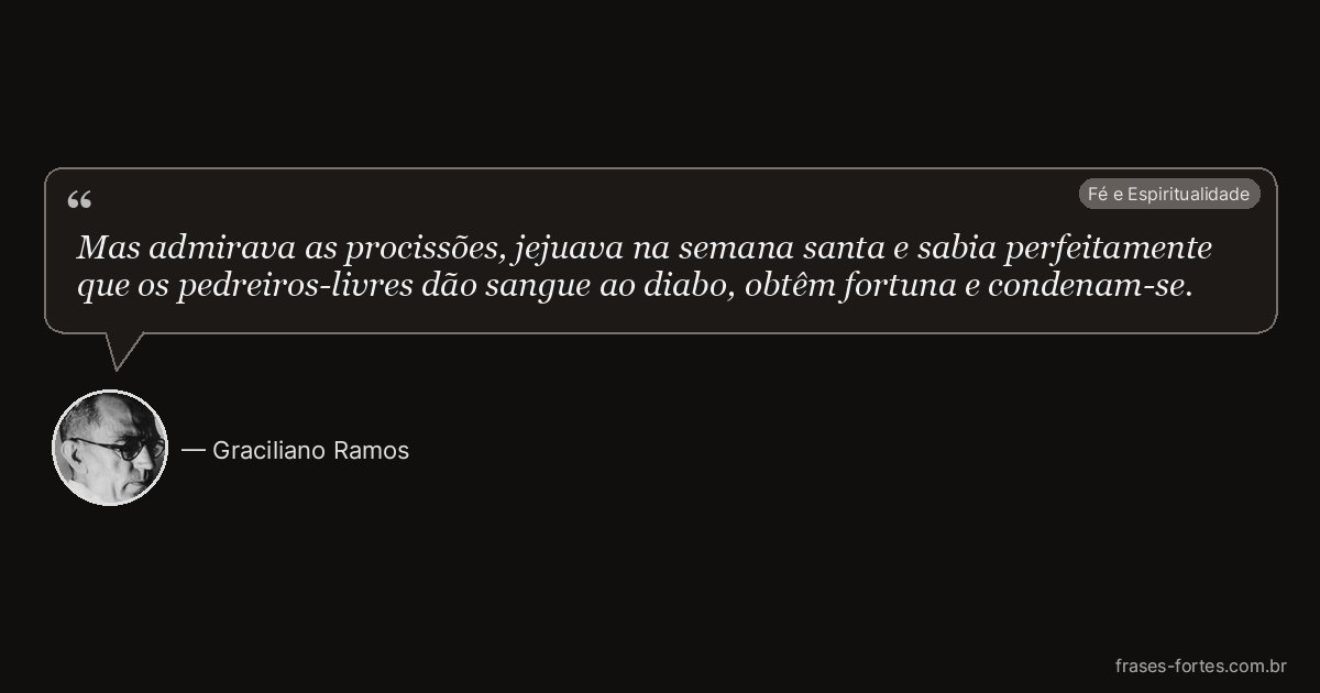 Frase de Graciliano Ramos